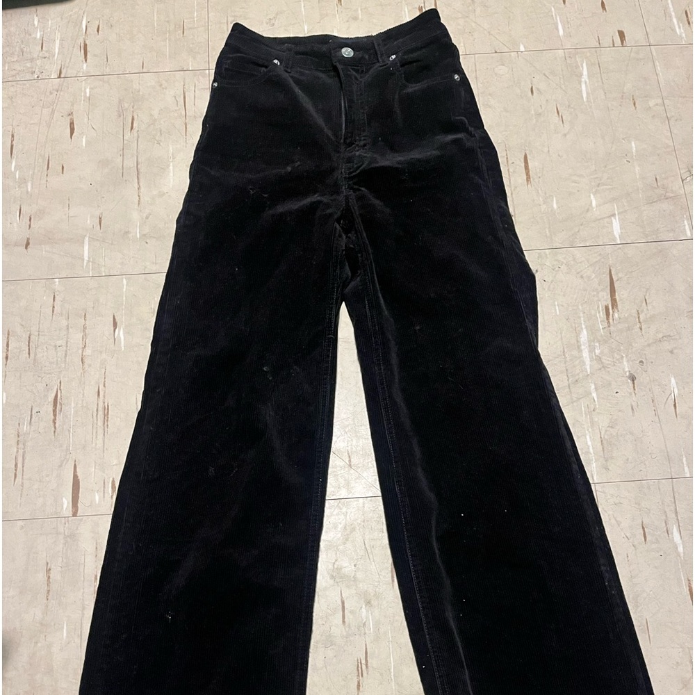 High waisted corduroy pants